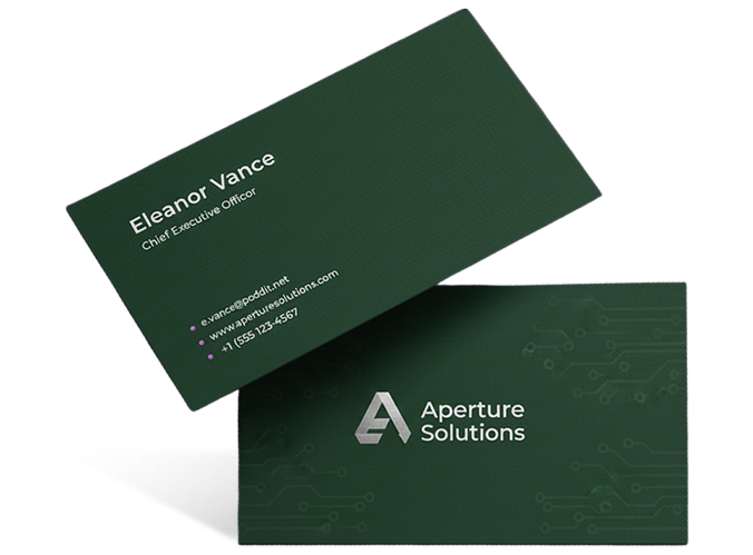 Embossed business cards Designing & Printing