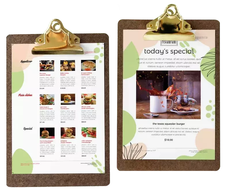 Restaurant Menu Designers
